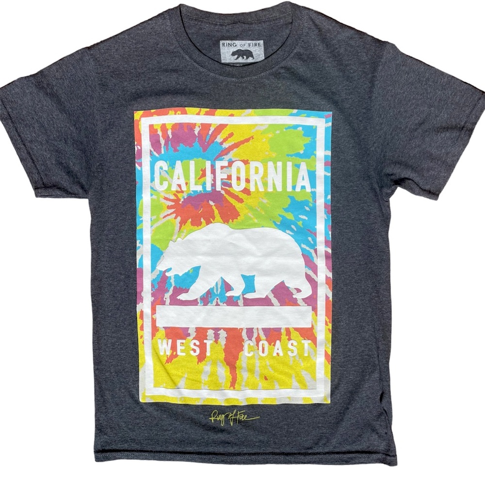Ring of Fire - Men’s West Coast California T-Shirt - Size Small